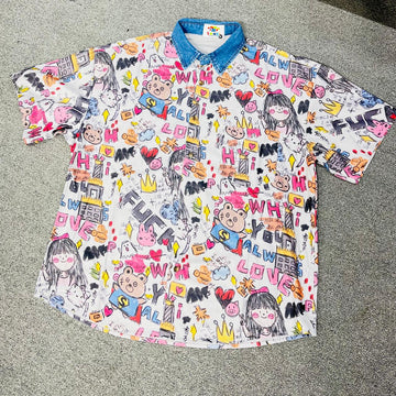 Half sleeves Shirt – Vibrant Cartoon Streetwear