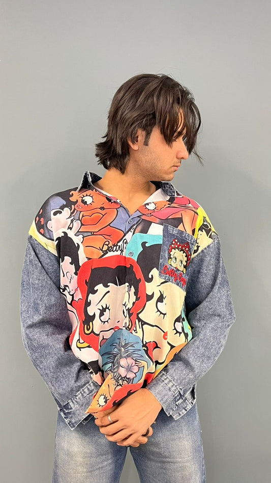 Cartoon Printed Shirt