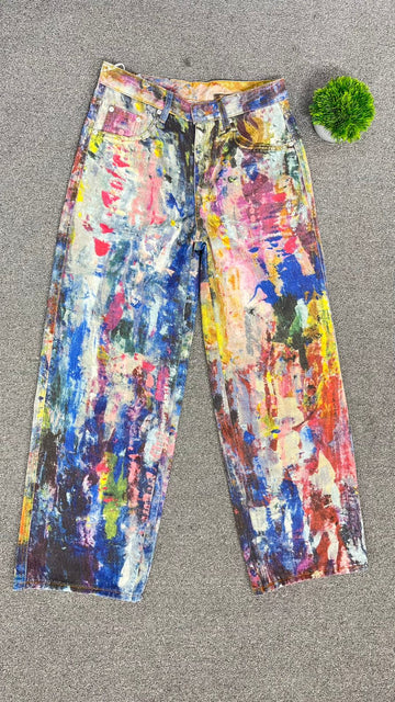 Vibrant Multicolor Casual Pant