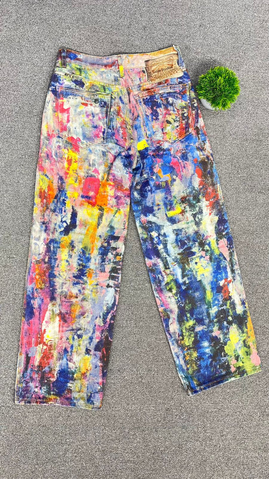 Vibrant Multicolor Casual Pant